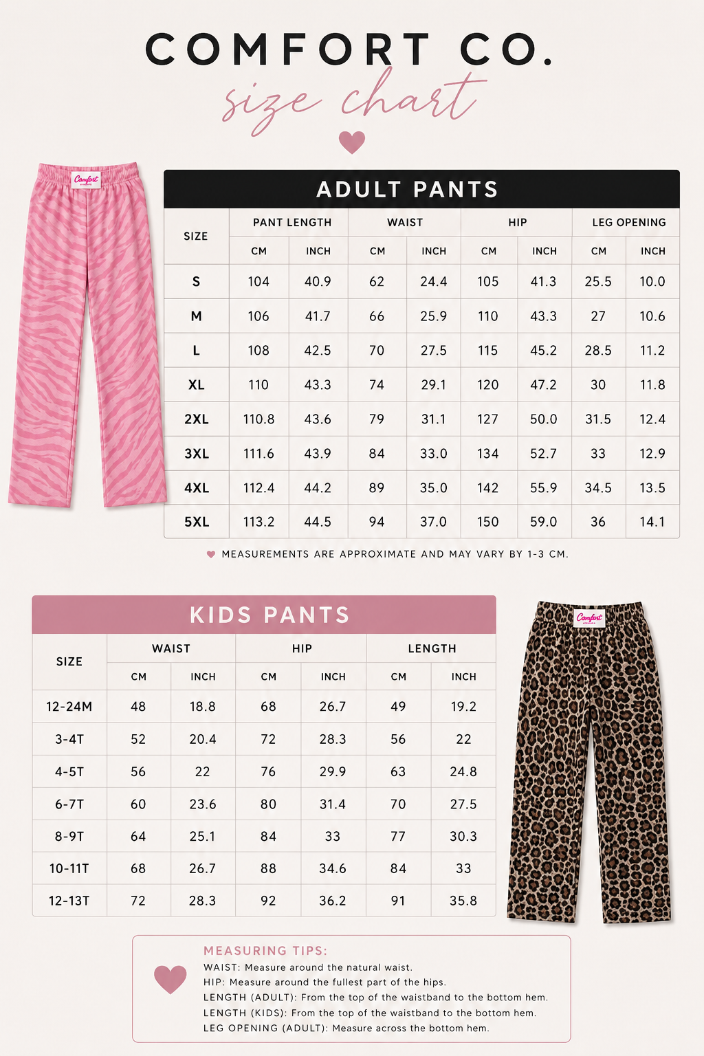 Black Leopard Solid Pants