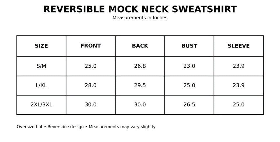 Reversible MERRY / JOLLY Mock Neck