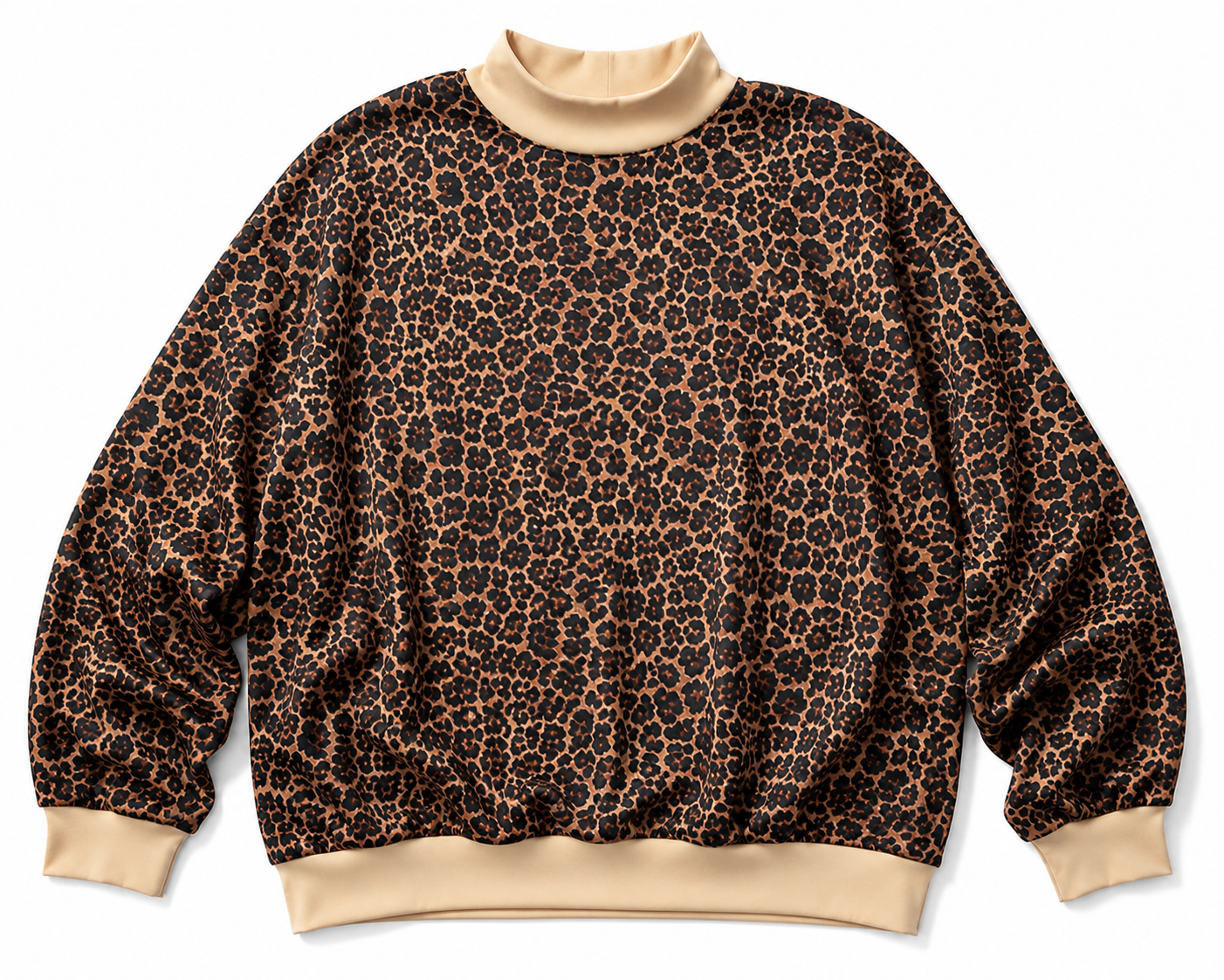 Leopard Mock Neck