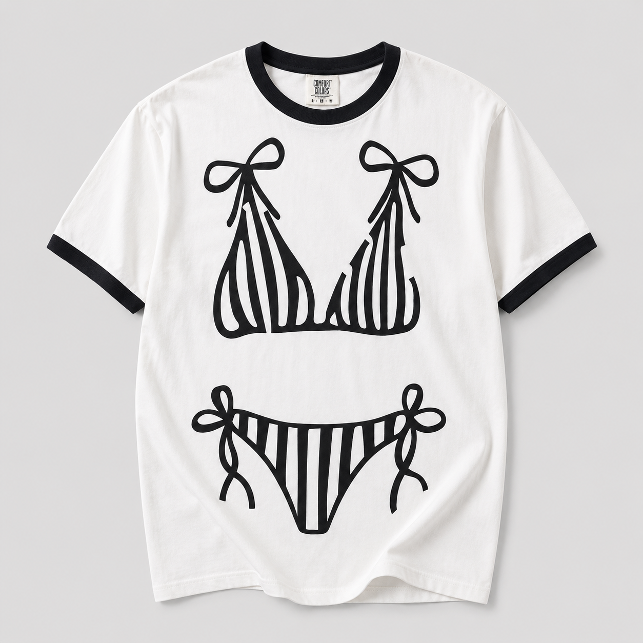 BIKINI COVER RINGER TEE