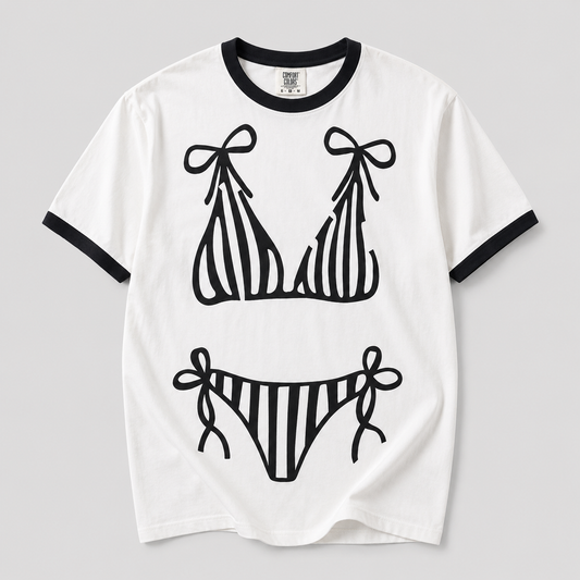 BIKINI COVER RINGER TEE