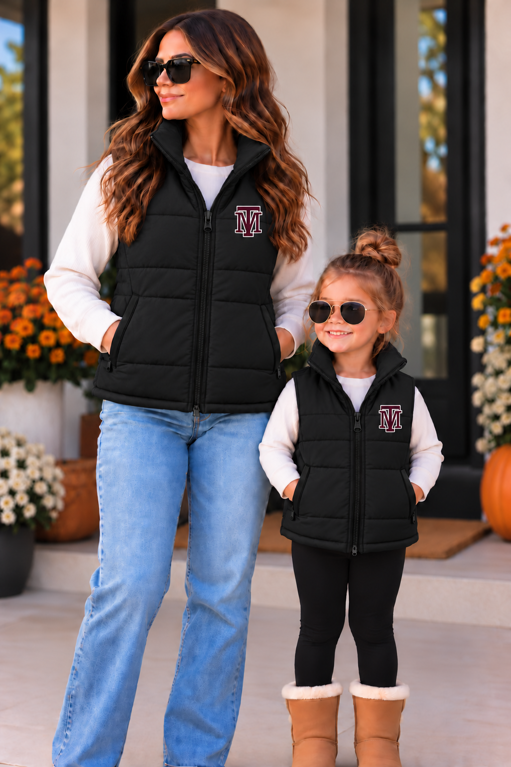 School Logo Puffer Vest (Mama & Mini)