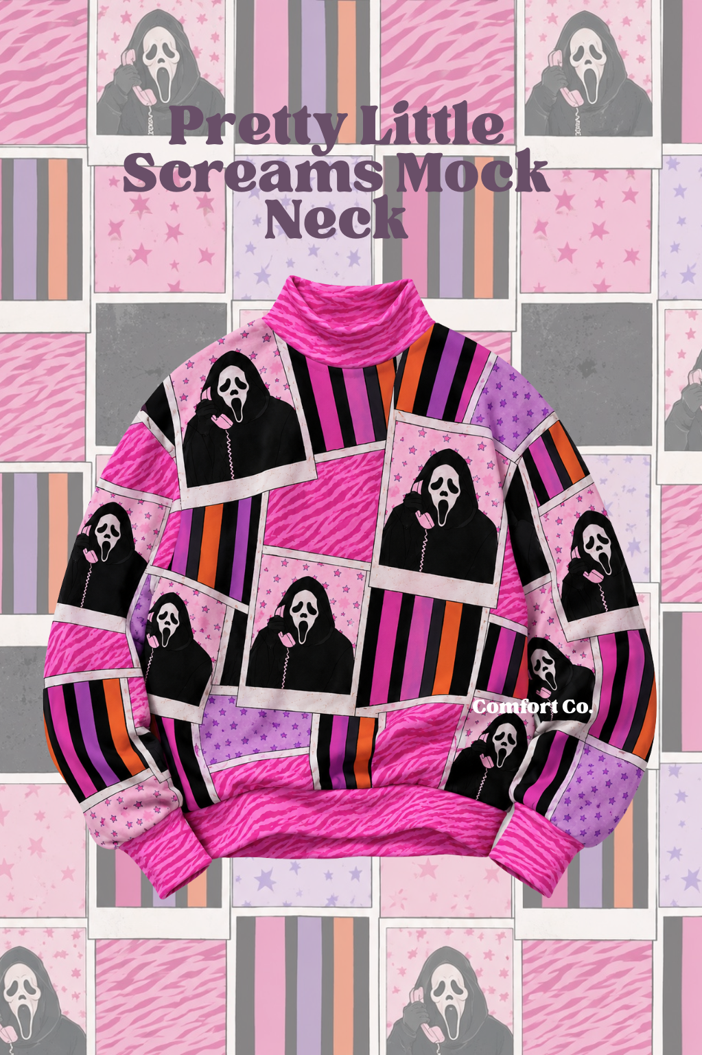 Pretty Little Screams Mock Neck