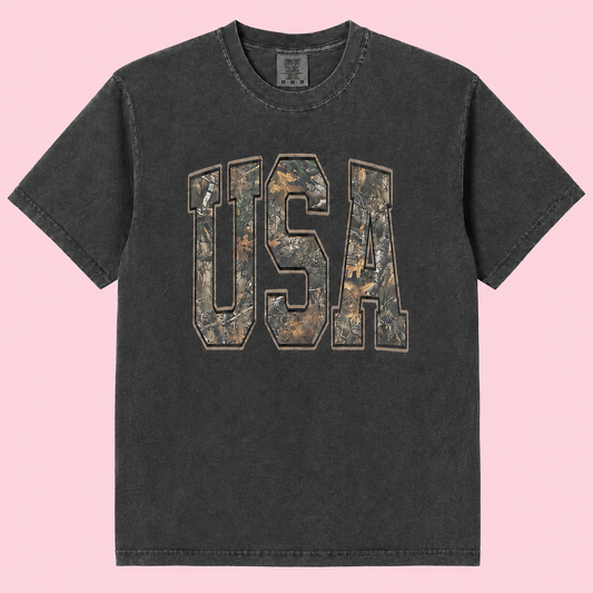 USA IN CAMO TEE