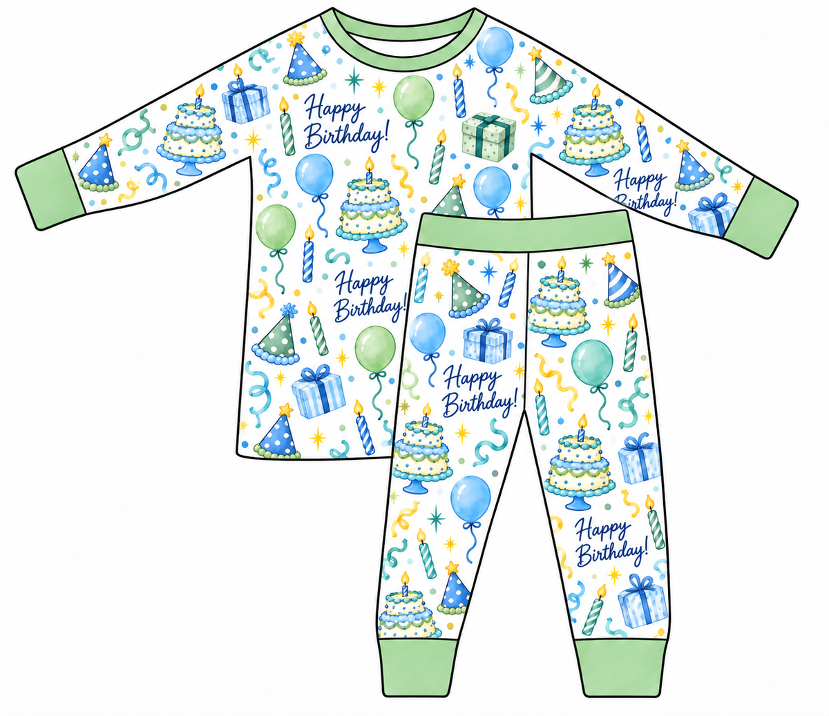 Two Piece Bamboo Set | Cake & Confetti