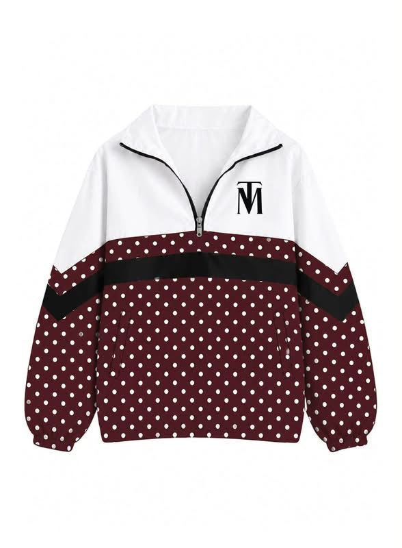 Classic Polka Dot Windbreaker