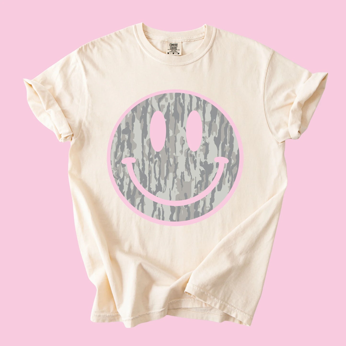 CAMO SMILEY TEE
