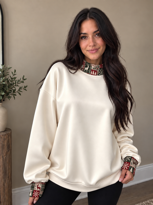 Vintage Noel Mock Neck