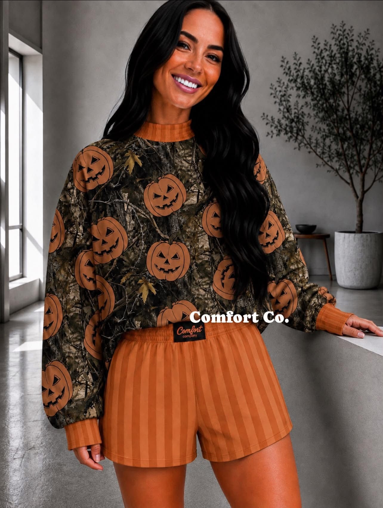 Jack-n-Camo Mock Neck