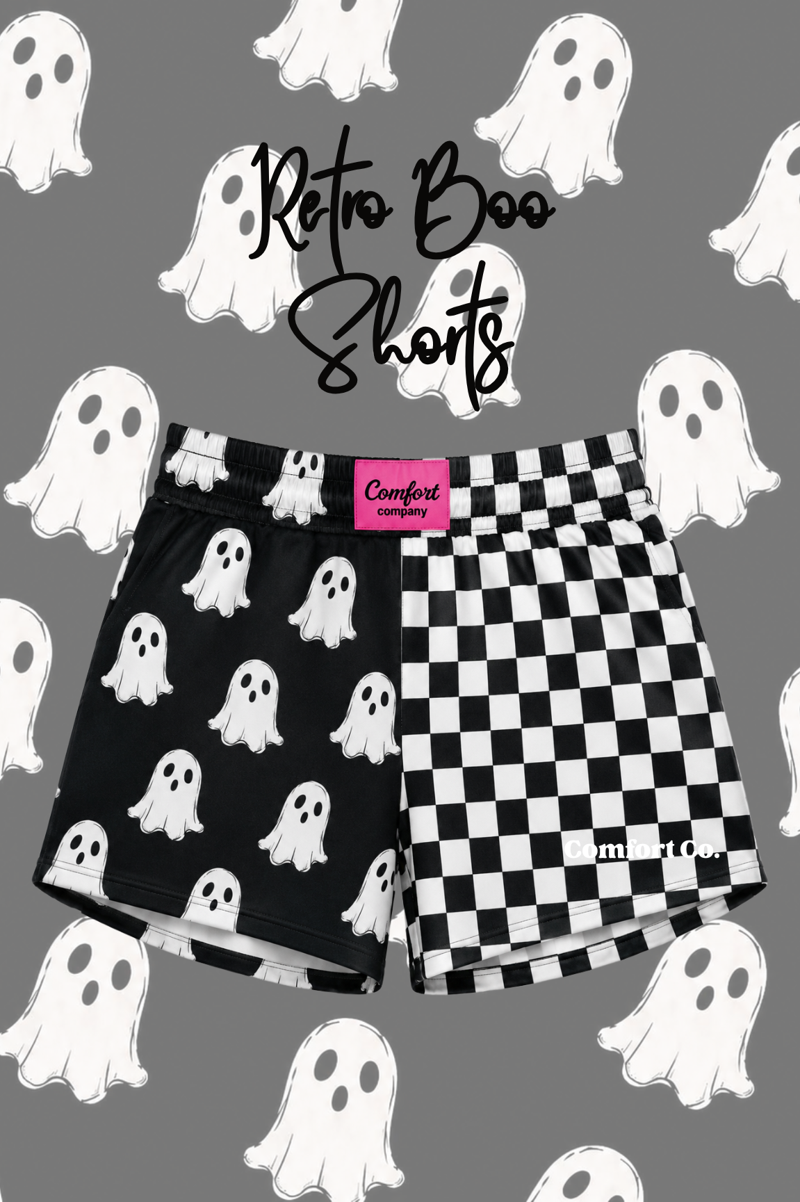 READY TO SHIP • Retro Boo Shorts