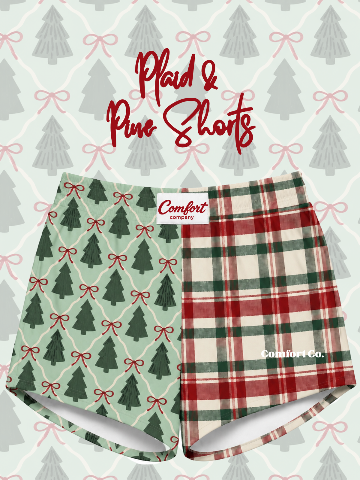 Plaid & Pine Shorts (Mama & Mini)