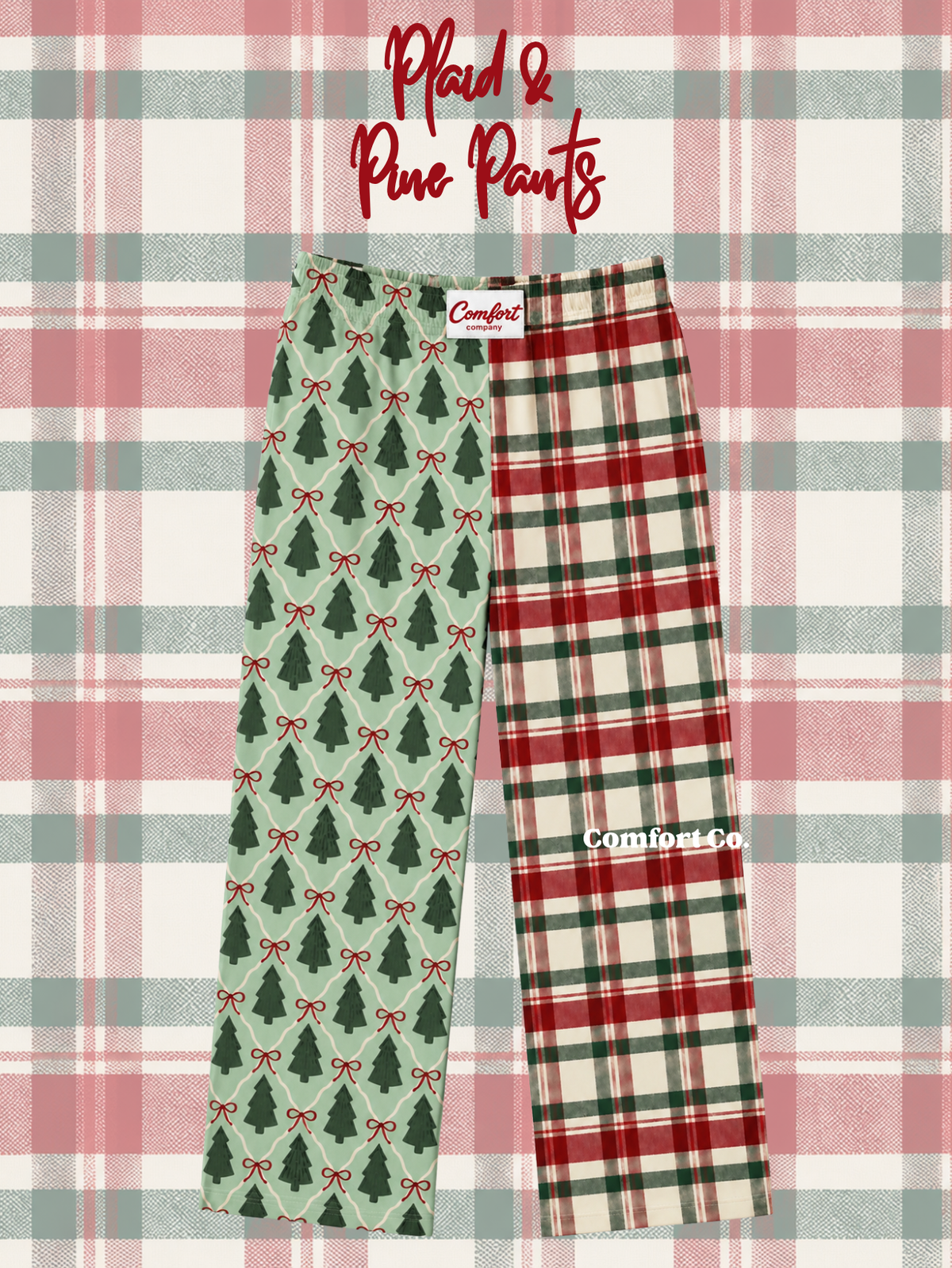 Plaid & Pine Pants (Mama & Mini)