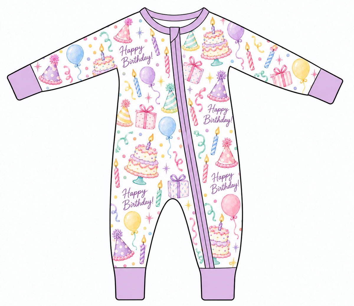 Convertible Bamboo Zippie | Cake & Confetti