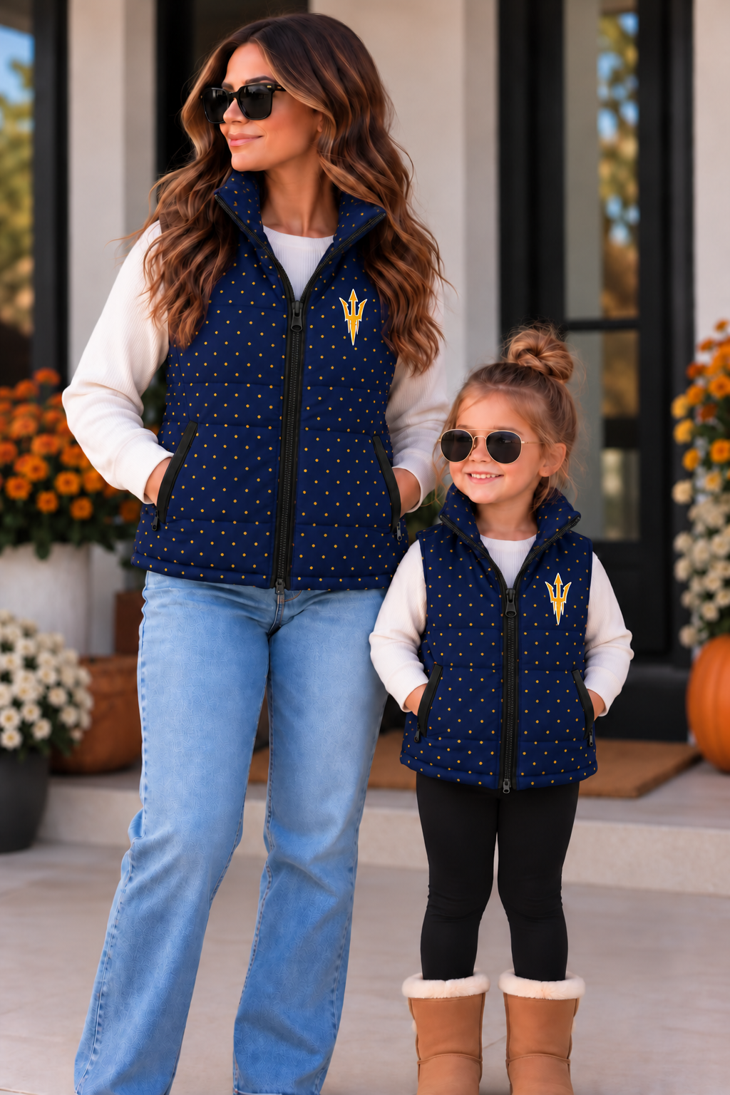School Logo Puffer Vest (Mama & Mini)