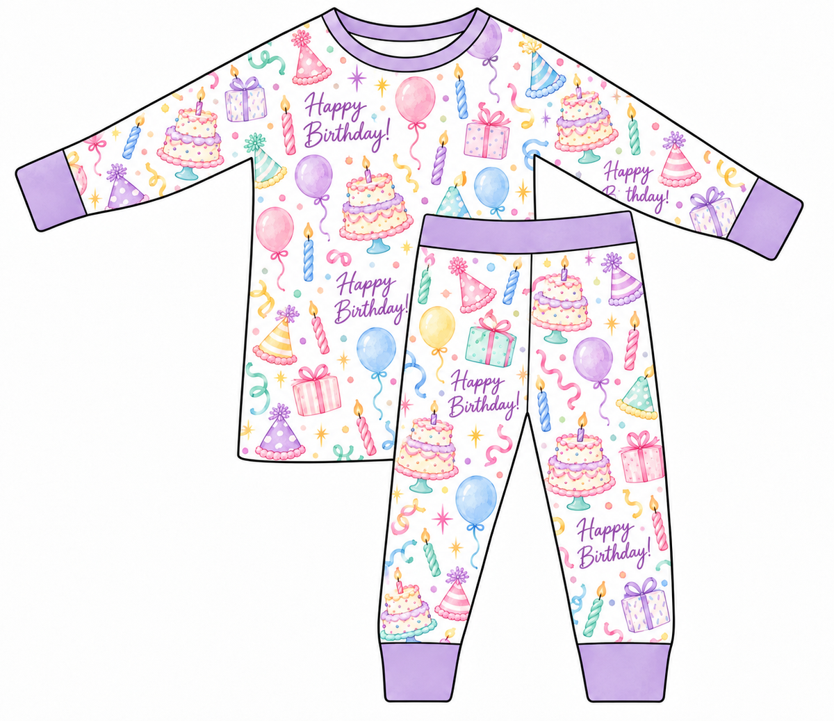 Two Piece Bamboo Set | Cake & Confetti