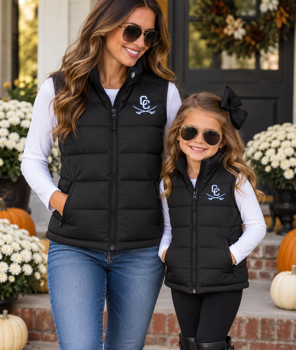 School Logo Puffer Vest (Mama & Mini)