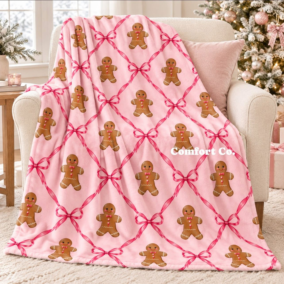 Plush Christmas Blankets - Standard Throw Size