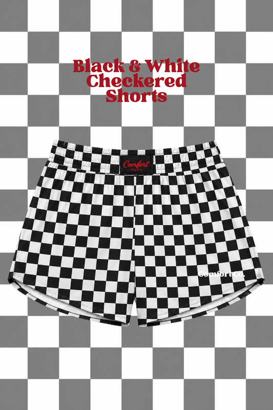 Black & White Checkered Shorts