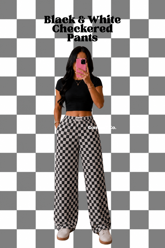 Black & White Checkered Pants