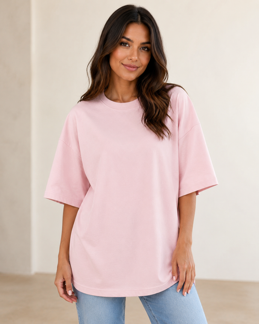 Light Pink Oversized Tee