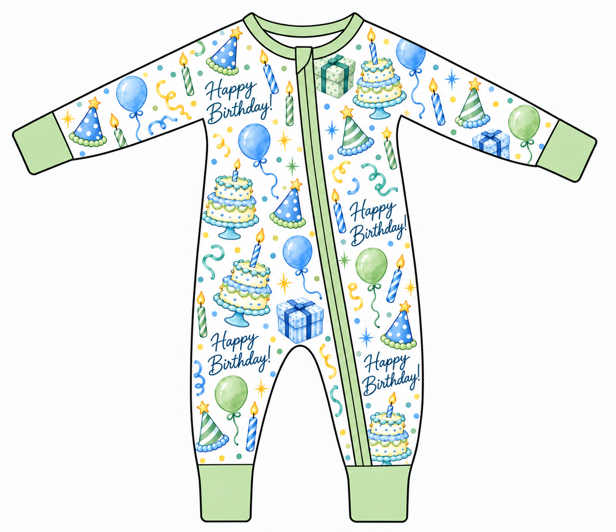Convertible Bamboo Zippie | Cake & Confetti