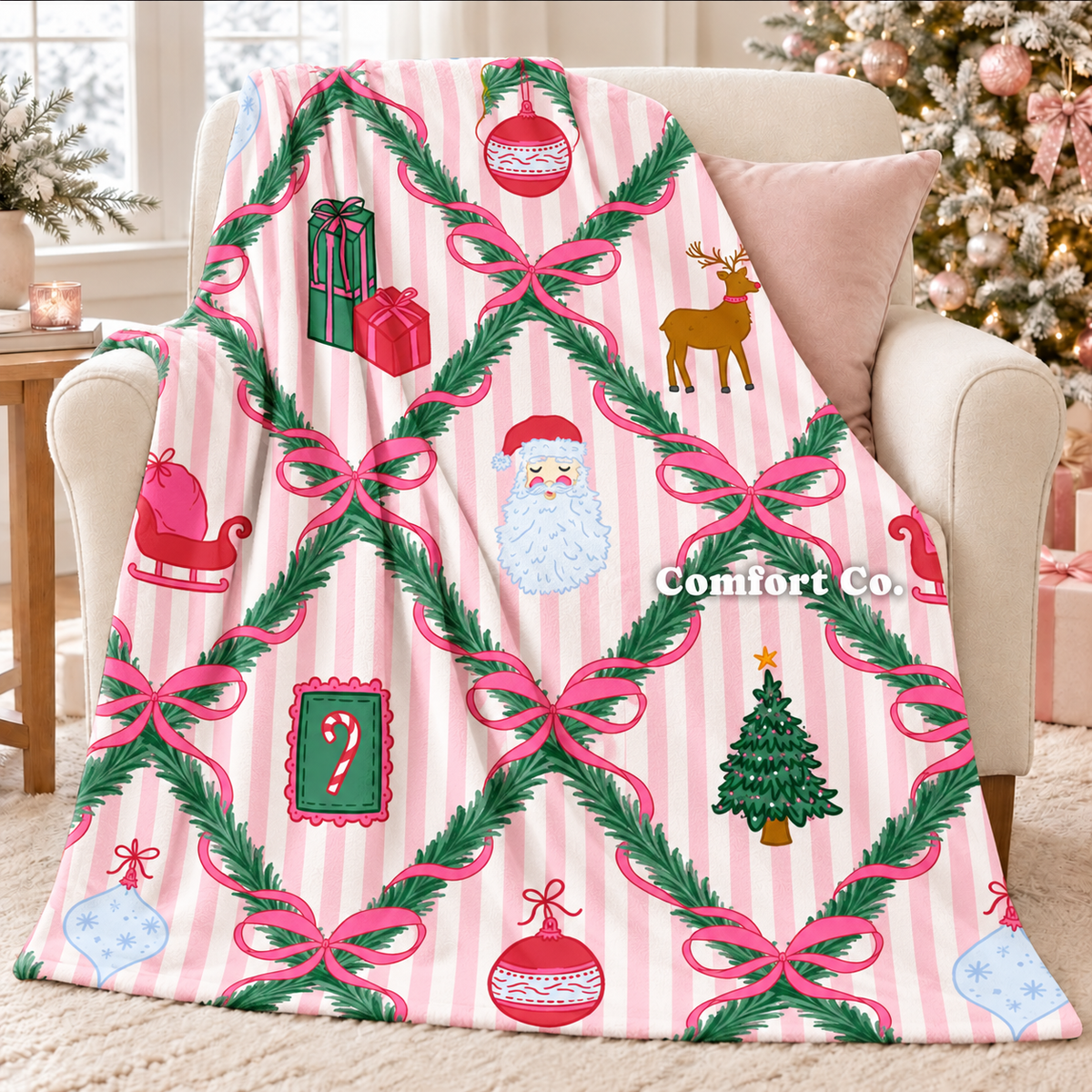 Plush Christmas Blankets - Oversized Blanket