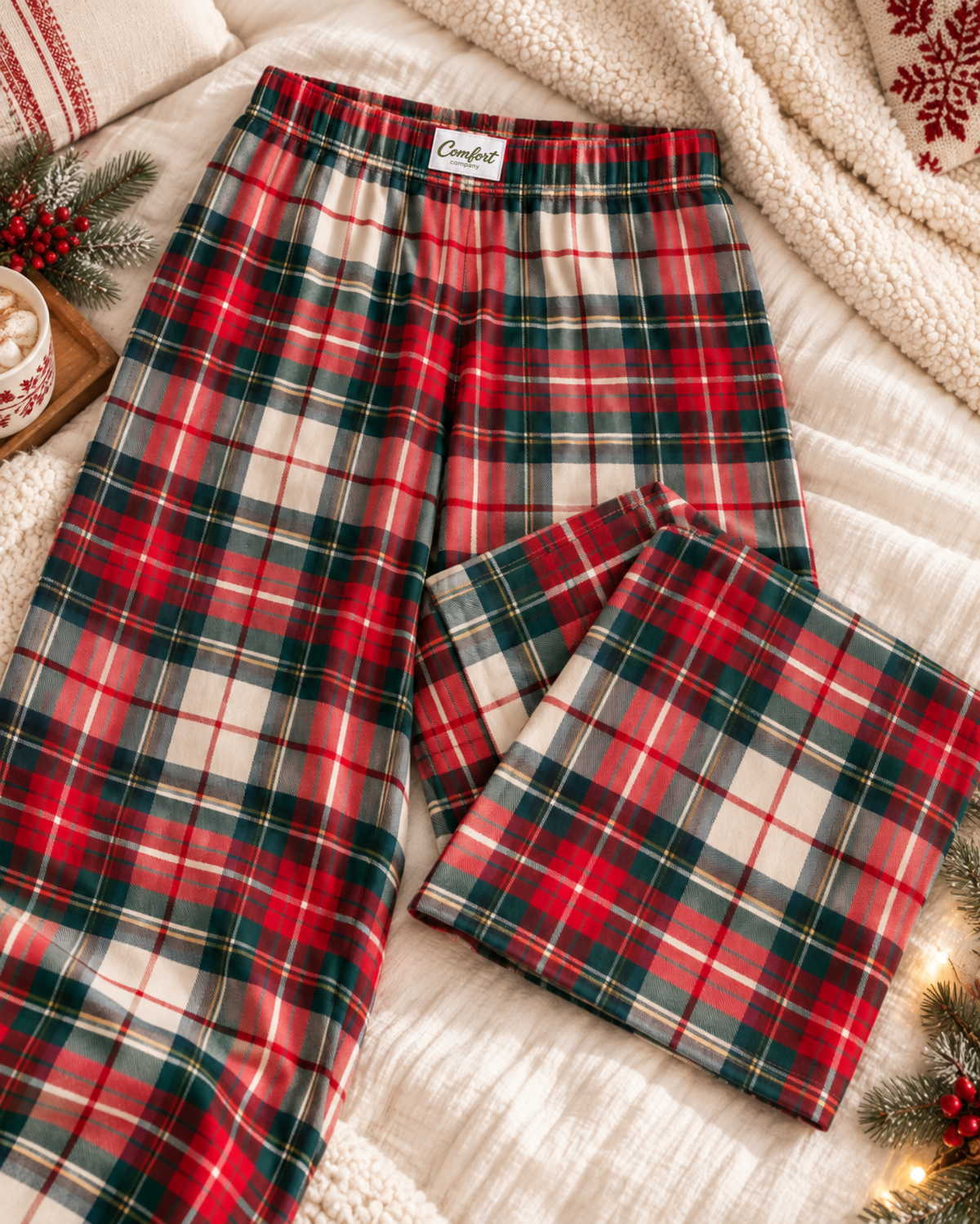 CC Christmas Plaid Lounge Pants (Mama & Mini Sizes)