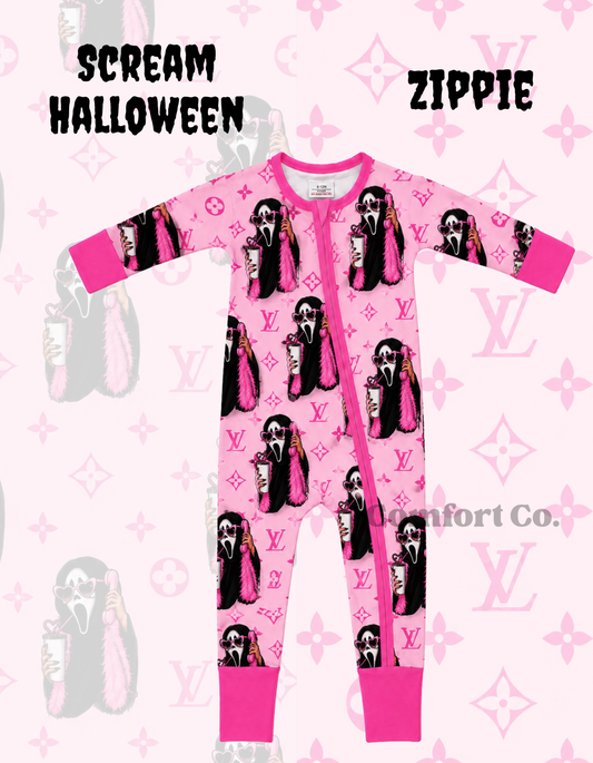 Scream Halloween Zippie