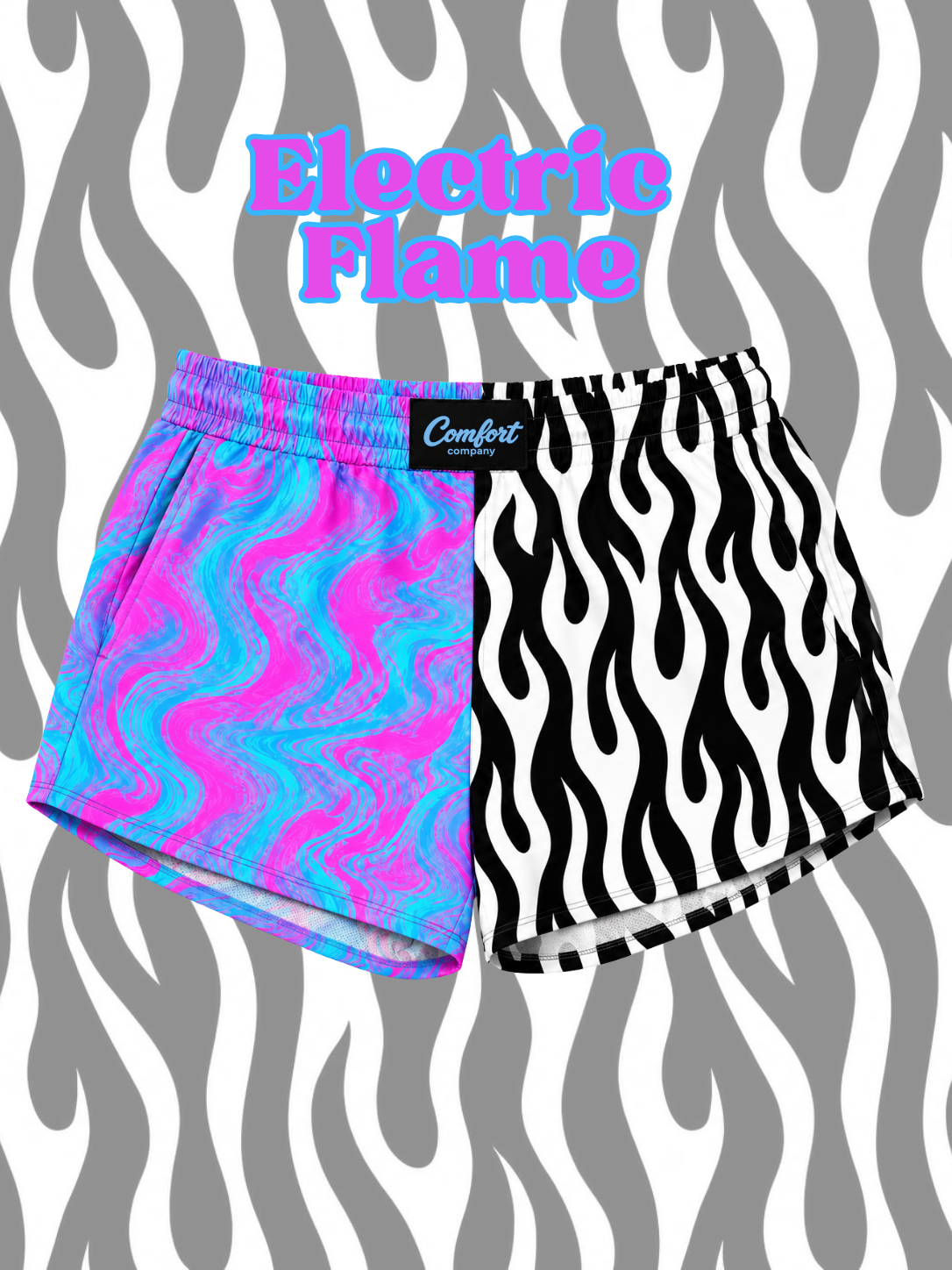 Electric Flame Neon Shorts