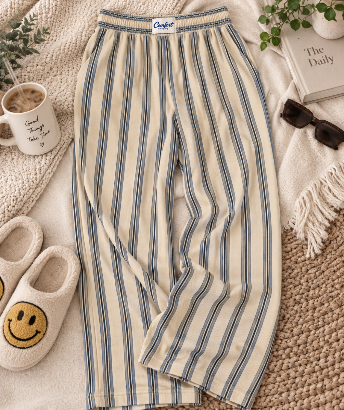 CC Sunday Striped Lounge Pants (Mama & Mini Sizes)