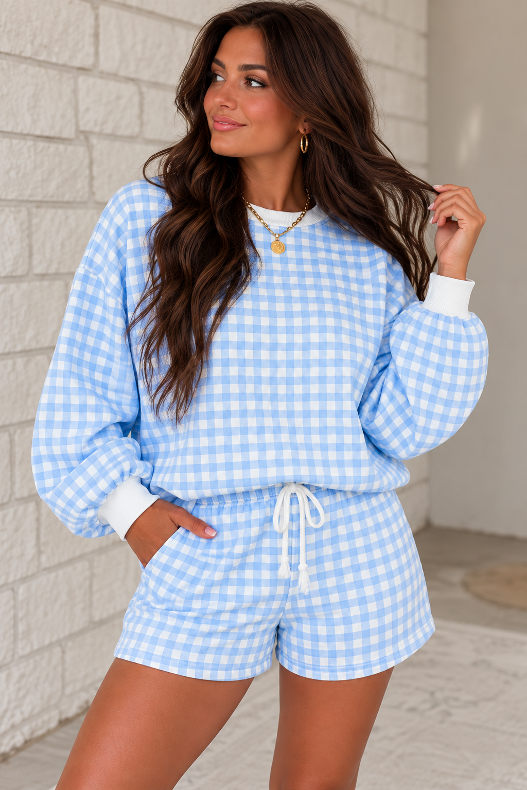 Gingham Short Set