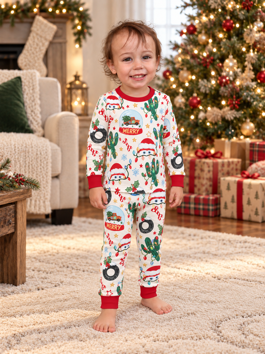 Two Piece Bamboo Set | Christmas Cars