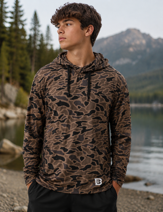 Light-Weight Brown Camo Hoodie