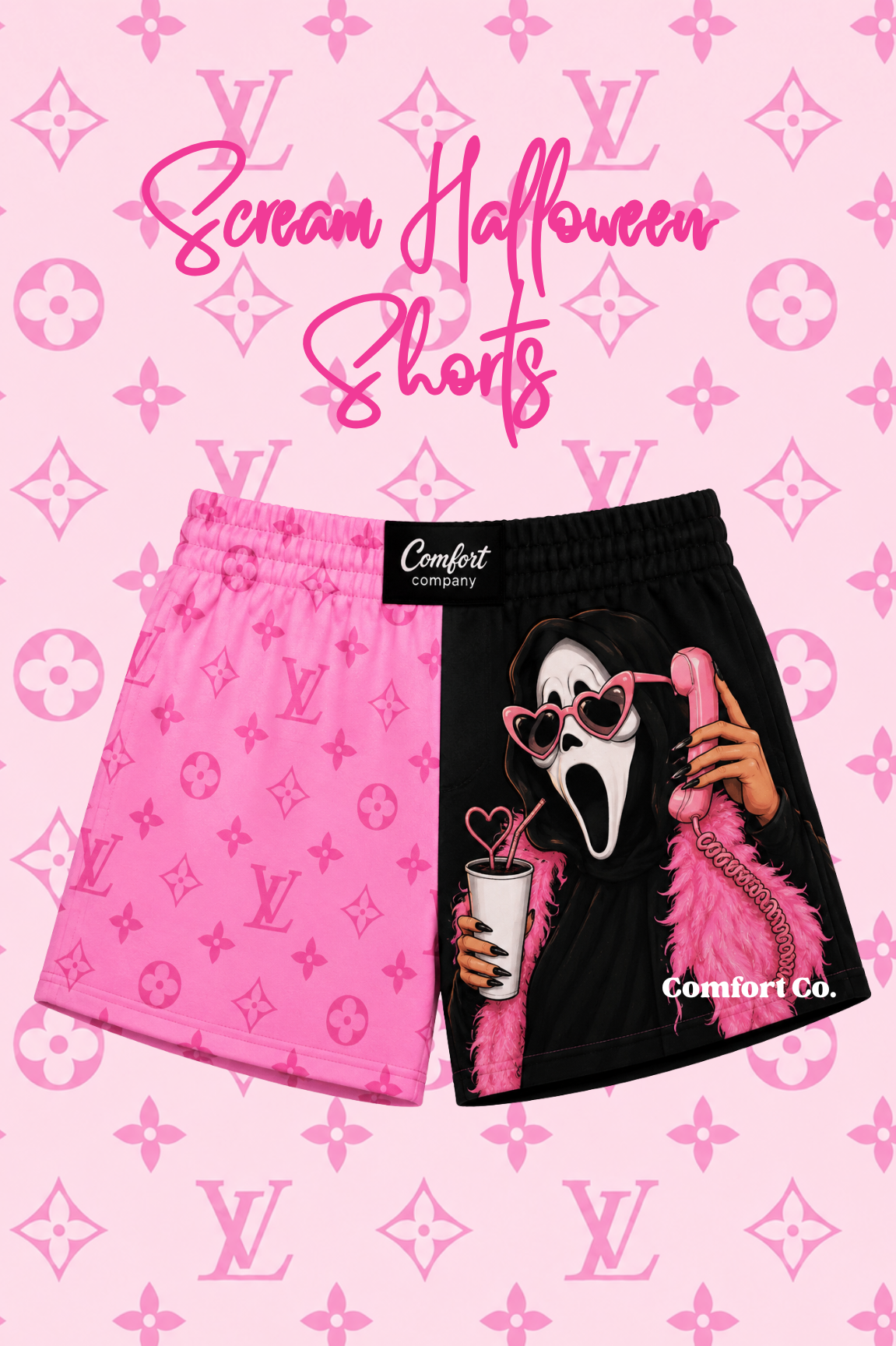 IN STOCK • Scream Halloween Shorts