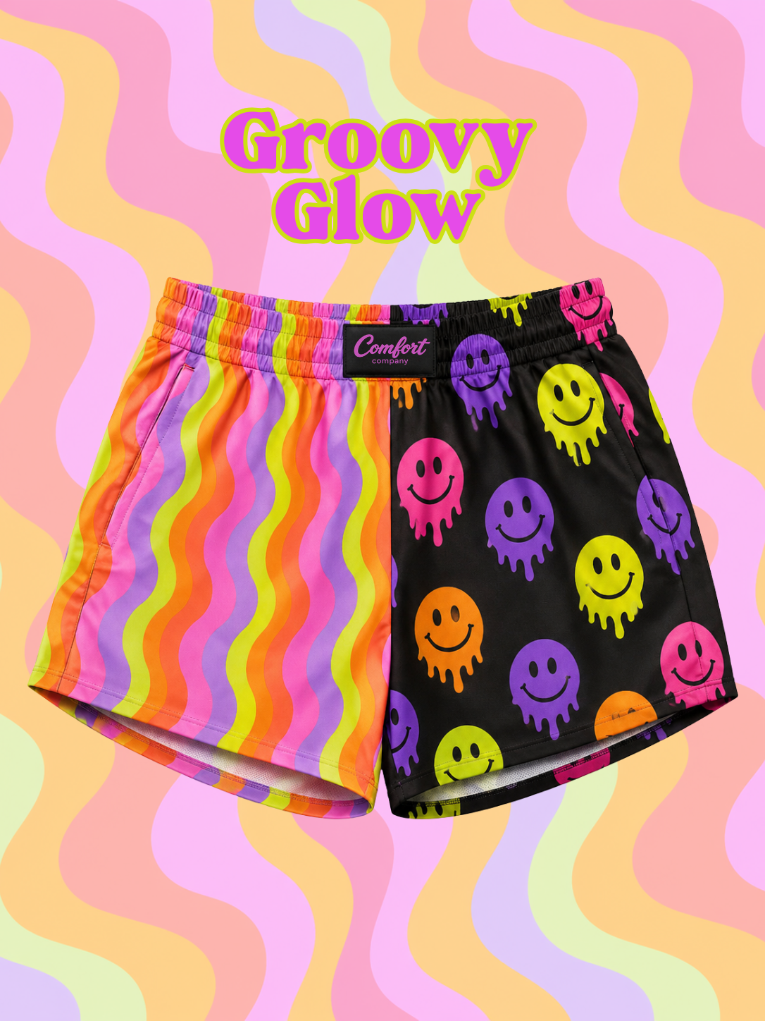 Groovy Glow Neon Shorts