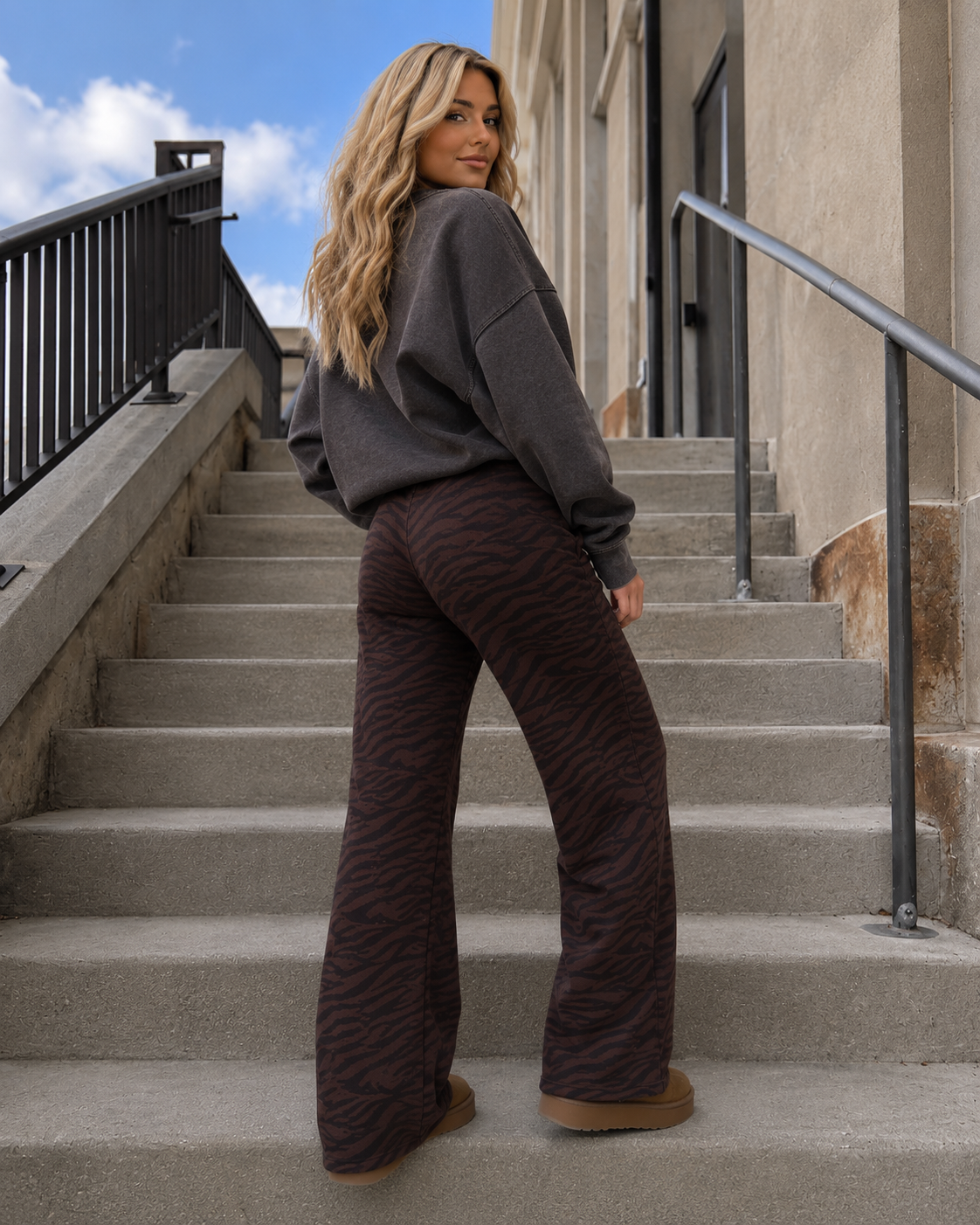 Tonal Zebra Pants (Mama & Mini Sizes)