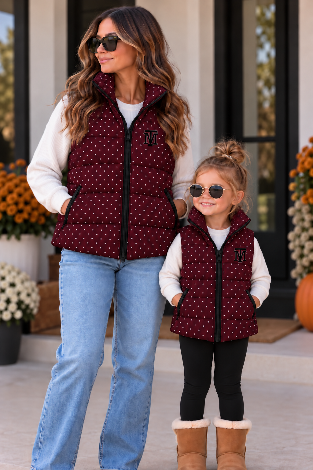 School Logo Puffer Vest (Mama & Mini)