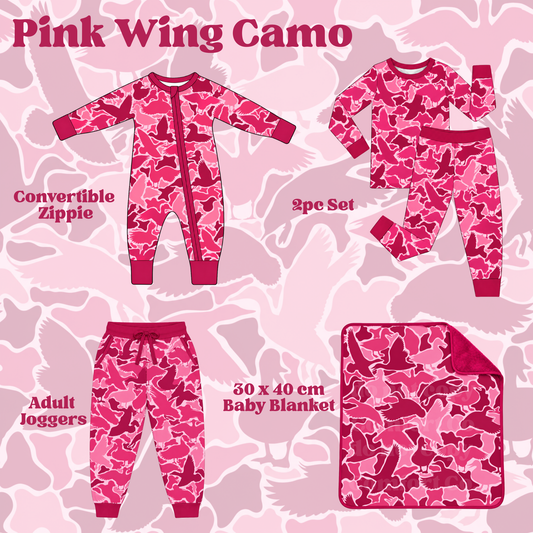Pink Wing Camo Bamboo