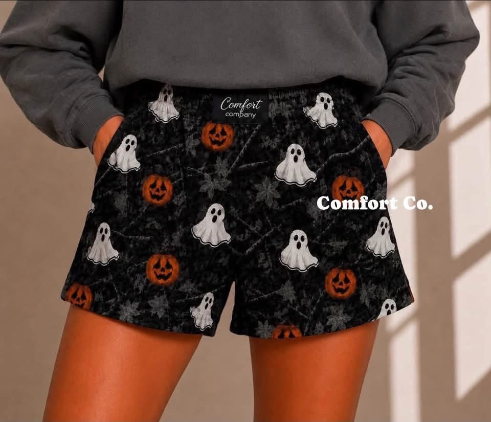 READY TO SHIP • Spooky in Camo Shorts