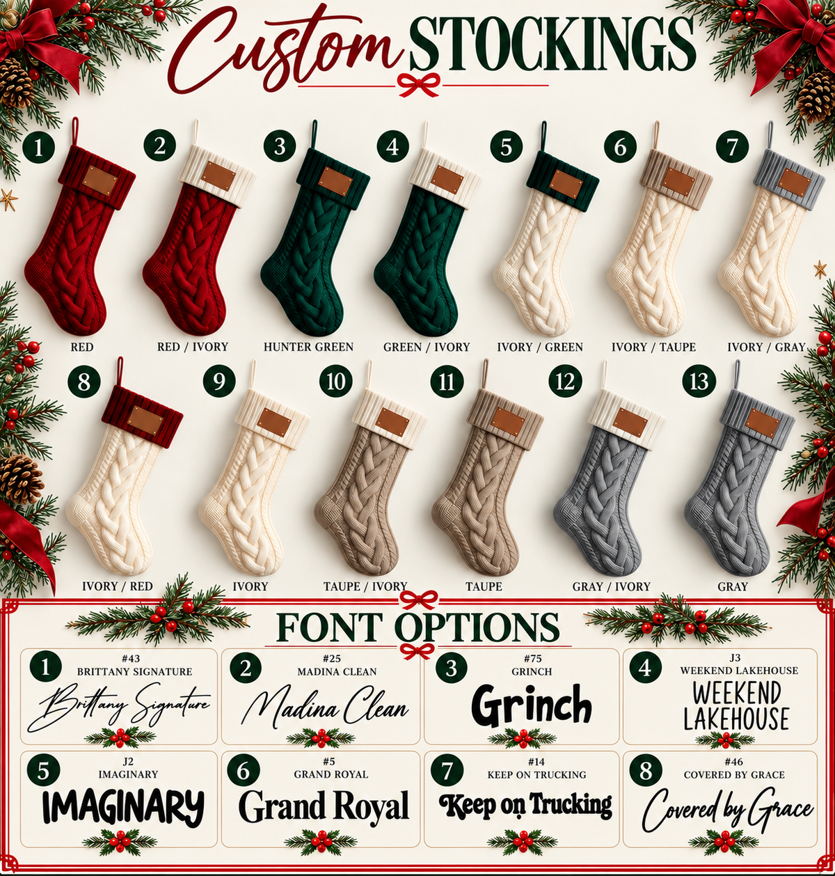 Custom Christmas Stockings