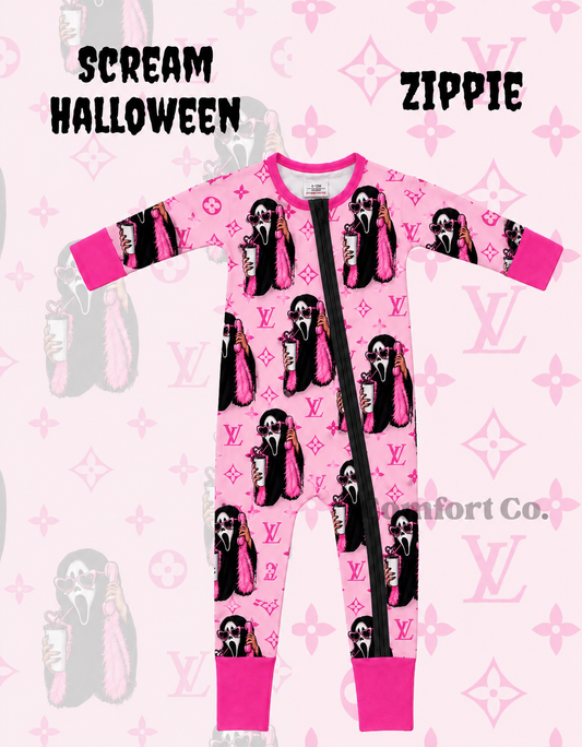 Scream Halloween Zippie