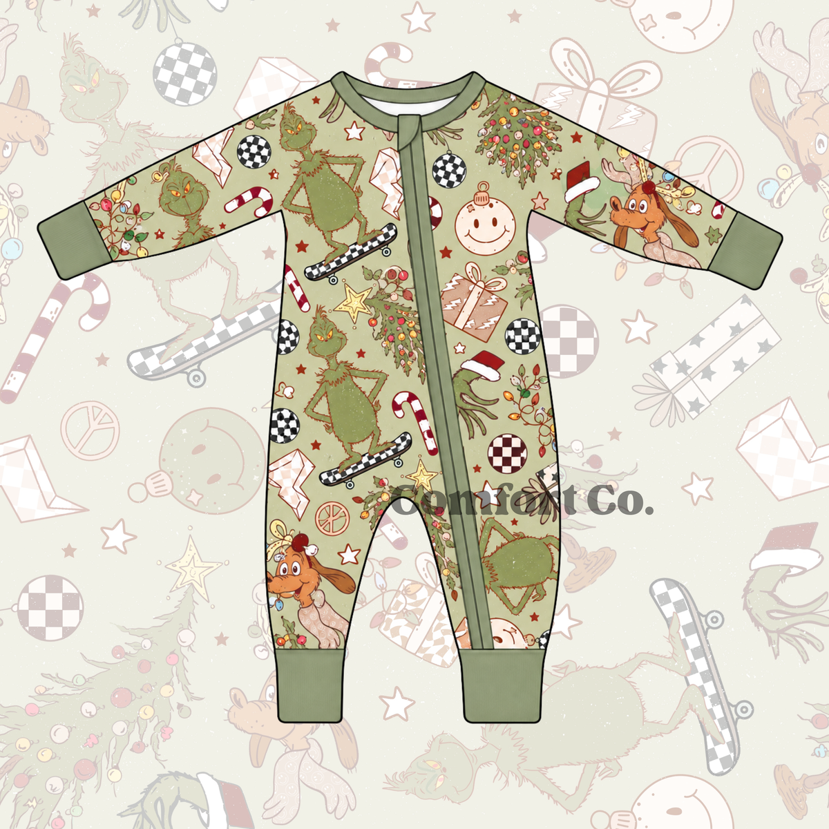 Convertible Bamboo Zippie | Grinch