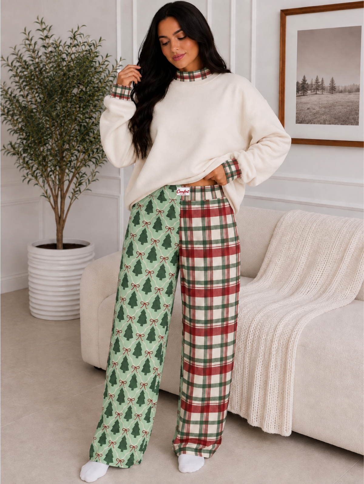 Plaid & Pine Pants (Mama & Mini)