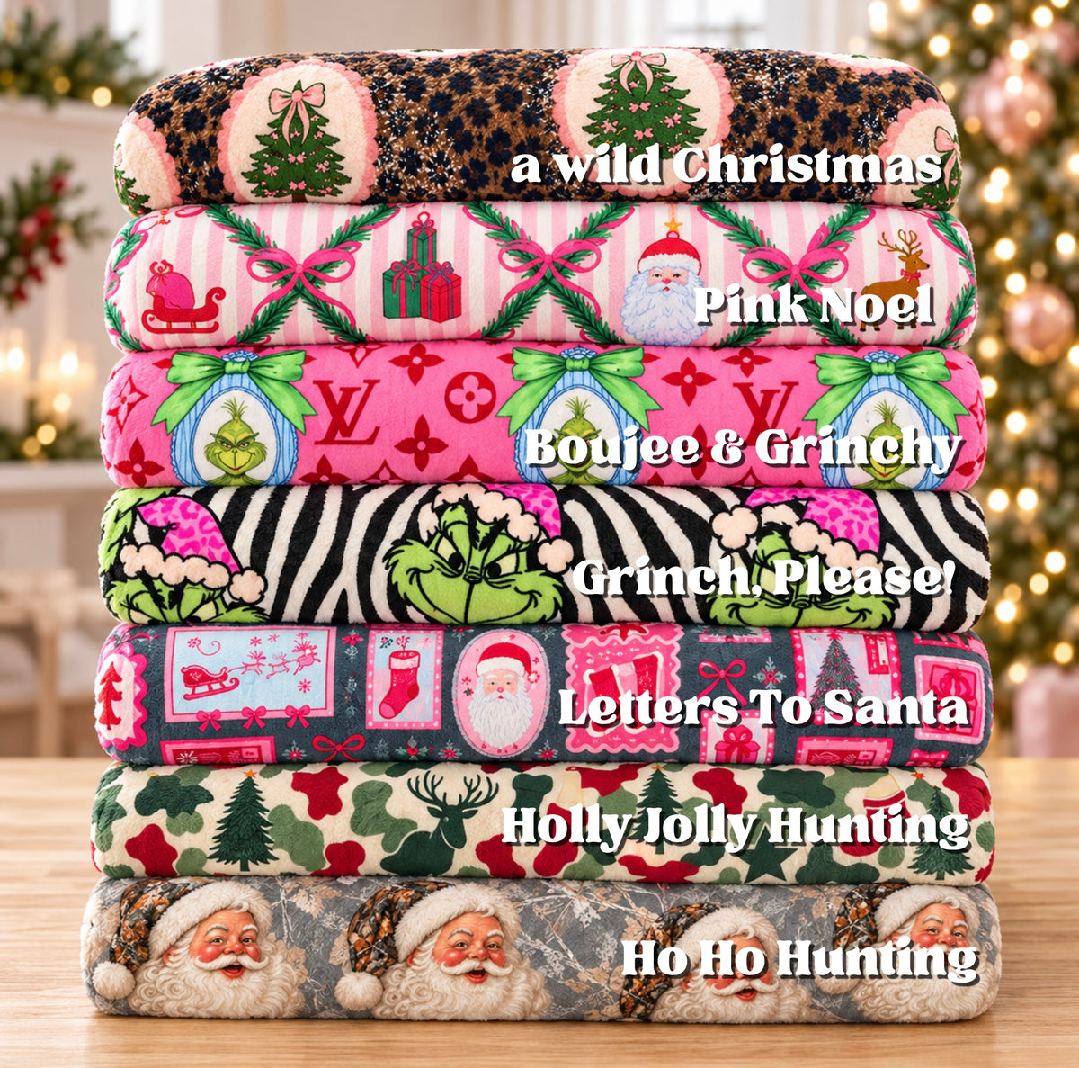 Plush Christmas Blankets - Oversized Blanket