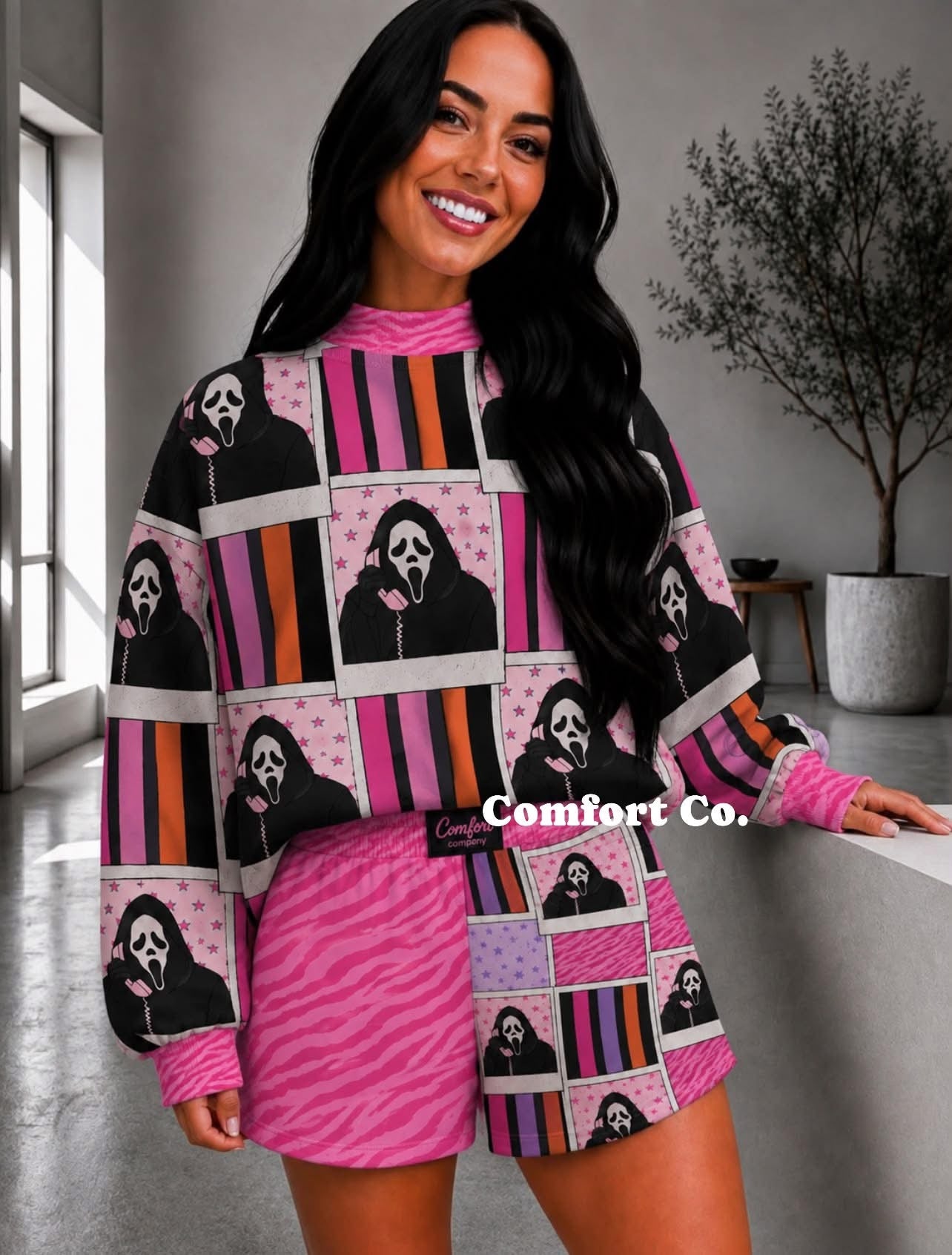 Pretty Little Screams Mock Neck