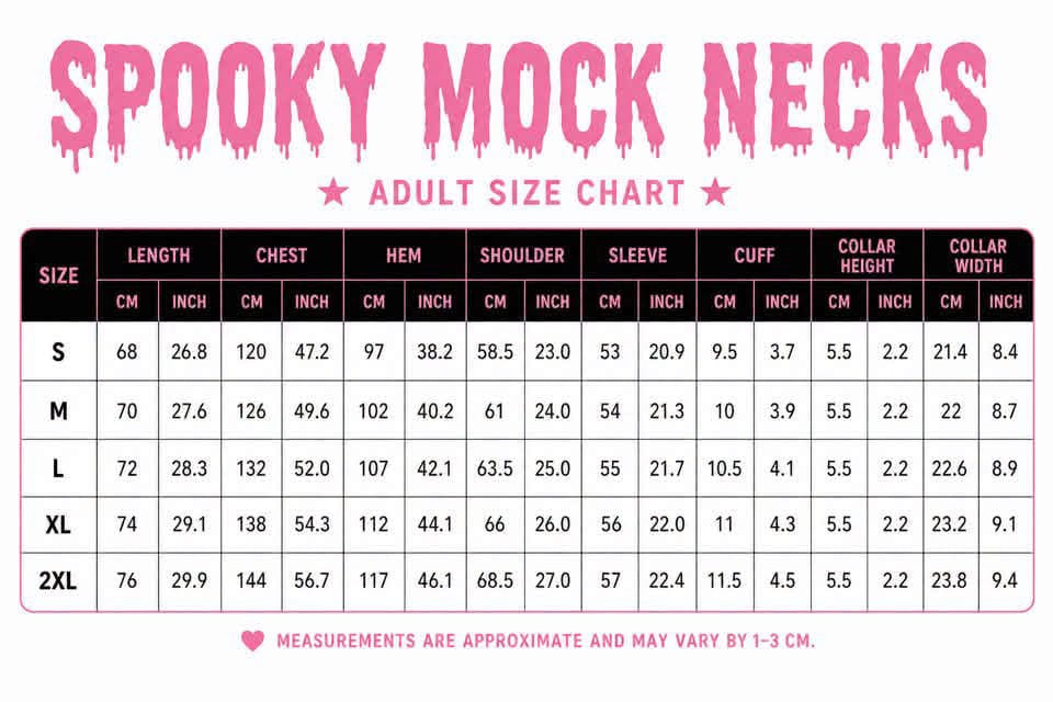 Pretty Little Screams Mock Neck
