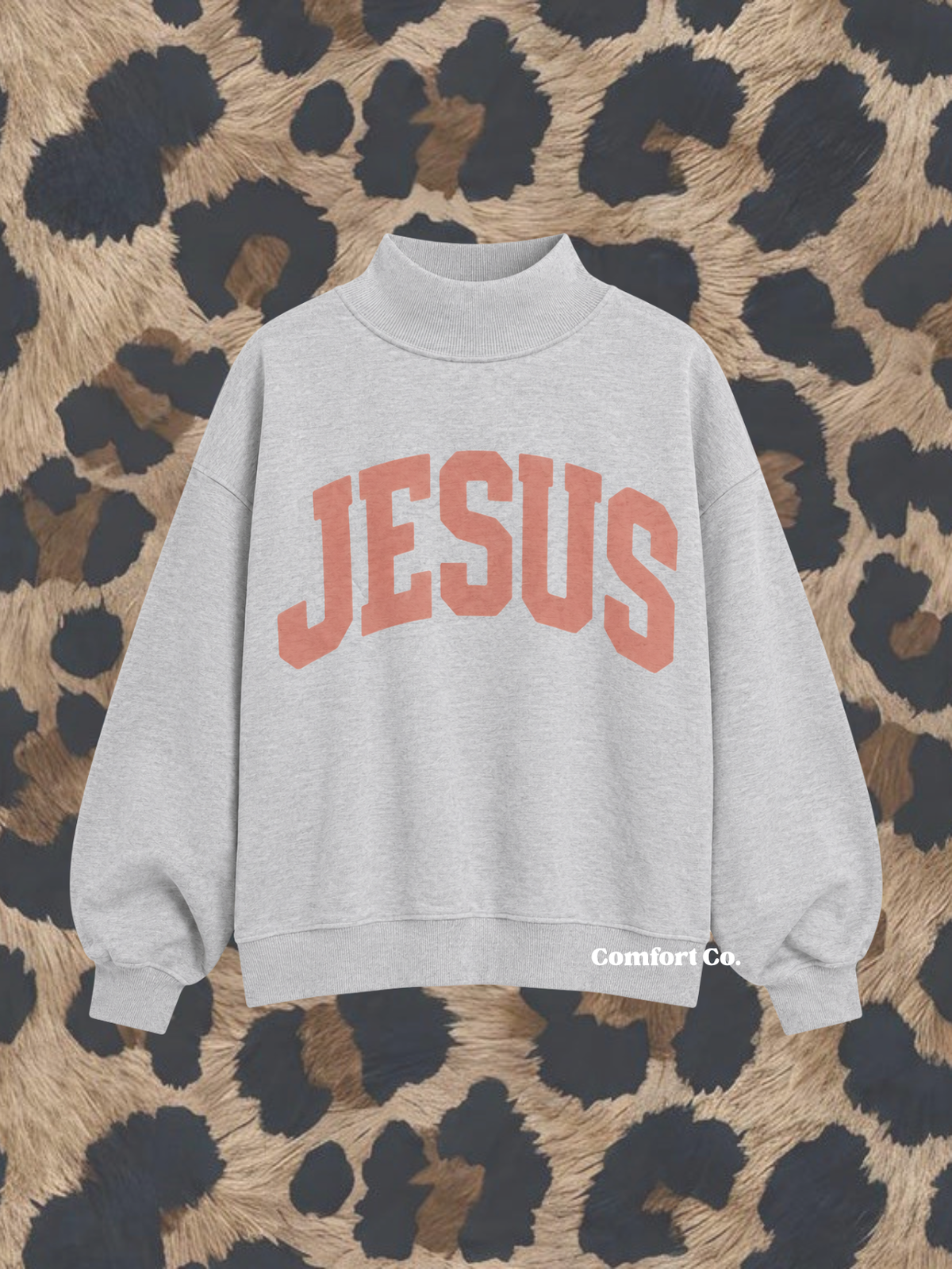 Reversible JESUS / AMEN Mock Neck