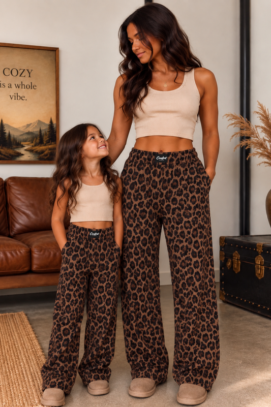 Classic Leopard Solid Pants (Mama & Mini)