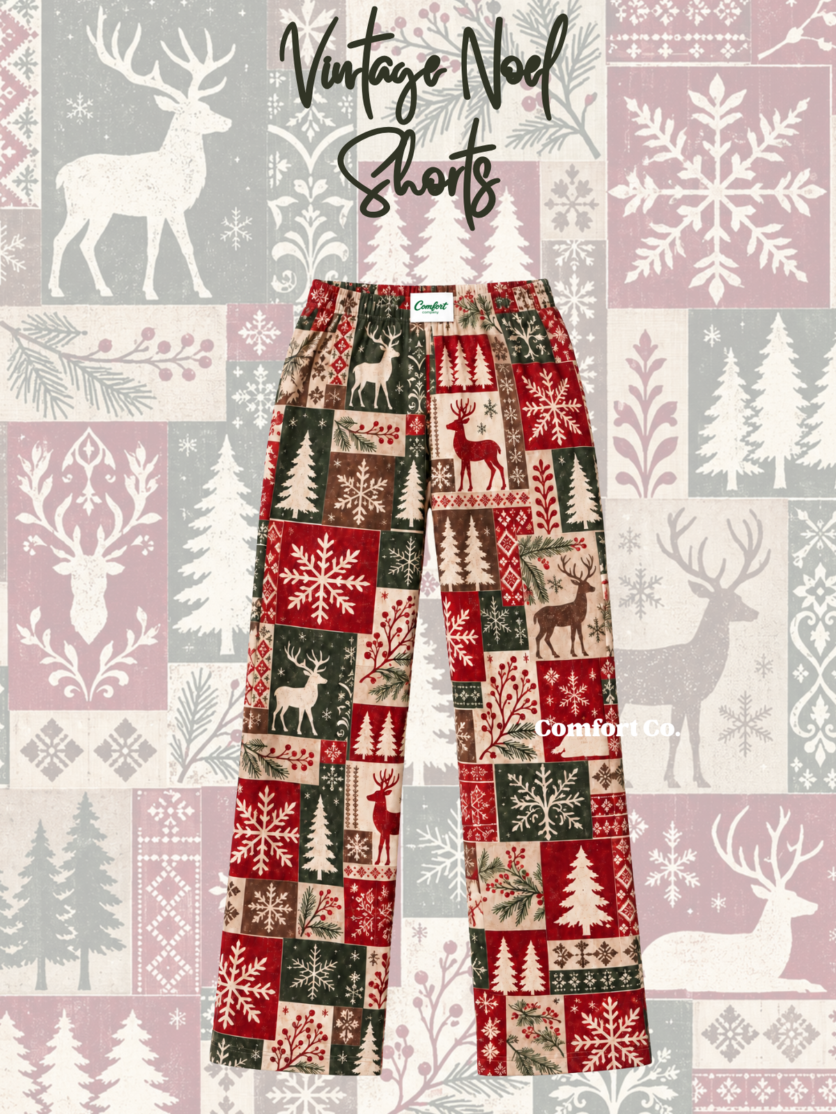 Vintage Noel Pants (Mama & Mini)