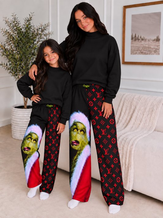 Resting 💚 Man Face Pants (Mama & Mini)